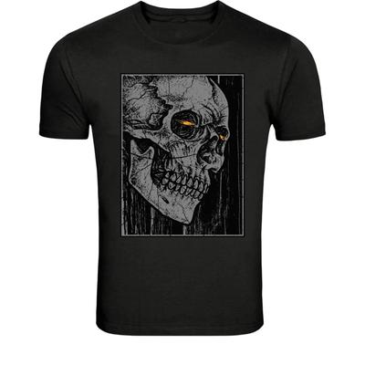 Cracked Skull Dark Art T-Shirt - Gothic Skeleton Graphic Tee
