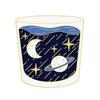 Iridescent Starry Sky Enamel Brooch: Cartoon Lapel Pin in Test Tube, Wine Glass, and Milk Shapes for Men & Women