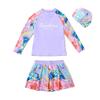 Plus Size Floral Two-Piece Swimsuit: Quick-Dry, UV Protection