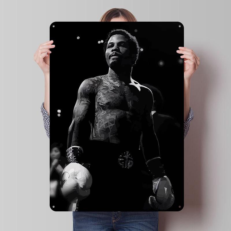 Gervonta Davis Boxer Metal Posters Custom Vintage Metal Signs Wall Art Tin Plaque for Man Cave Modern Home Decoration Ornaments