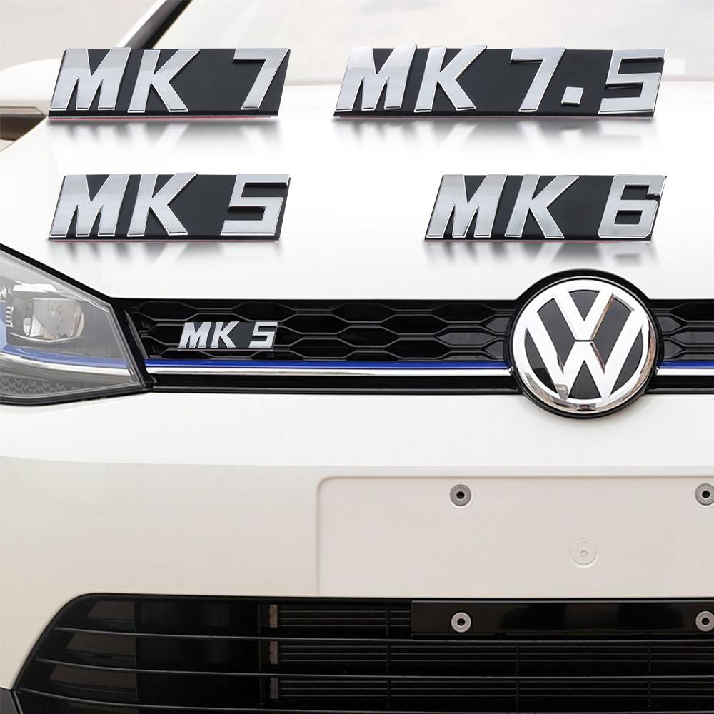 3D Metal Car Front Grille Emblem Badge Stickers Accessories for Volkswagen VW Golf MK5 MK6 MK7 MK7.5 Polo Passat B6 Motion Jetta zh7