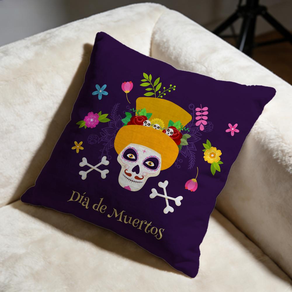 Easter Flower Skeleton Cushion Cover Soft Decorative Pillow Case Suitable For Bedroom Sofa Car Travel Use