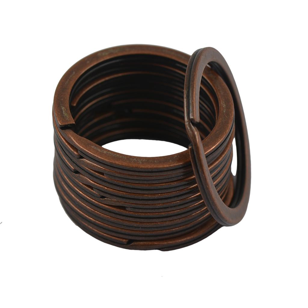 32mm Flat Split Rings Jump Keyrings Connectors Craft Findings Pack of 10Pcs