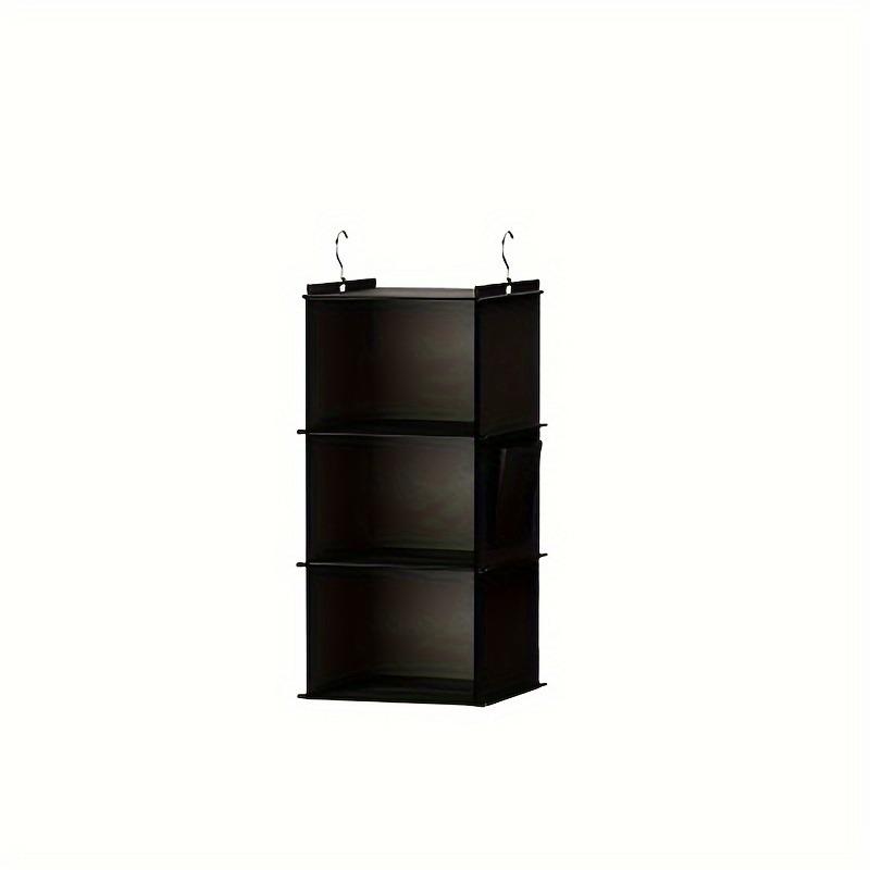 

1pc Foldable Rack Wardrobe Storage Rack Wardrobe Hanging Rack with 2 Strong Hooks Multi-layer Wardrobe Storage Hanging Bag