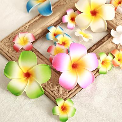 10PCs Foam Aritificial Flowers Heads For Home Decor Fake Flowers Hawaiian Beach Party Wedding Decoration Craft Gifts Accessories