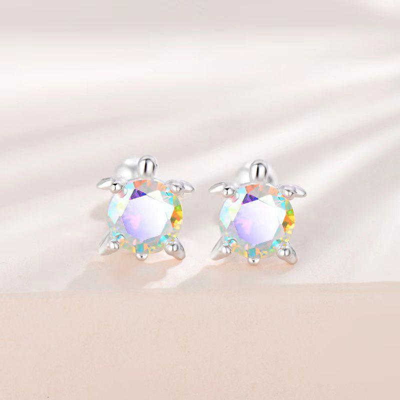 S925 Silver Needle Diamond Stud Earrings: Compact, Personalized Design