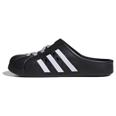 Adilette Clog 'Black White Laces' JH9848