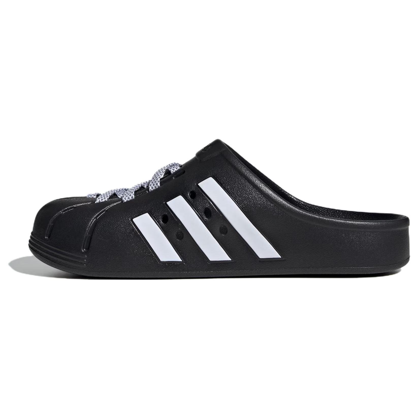 

Adidas Adilette Clog Black White Laces JH9848 42