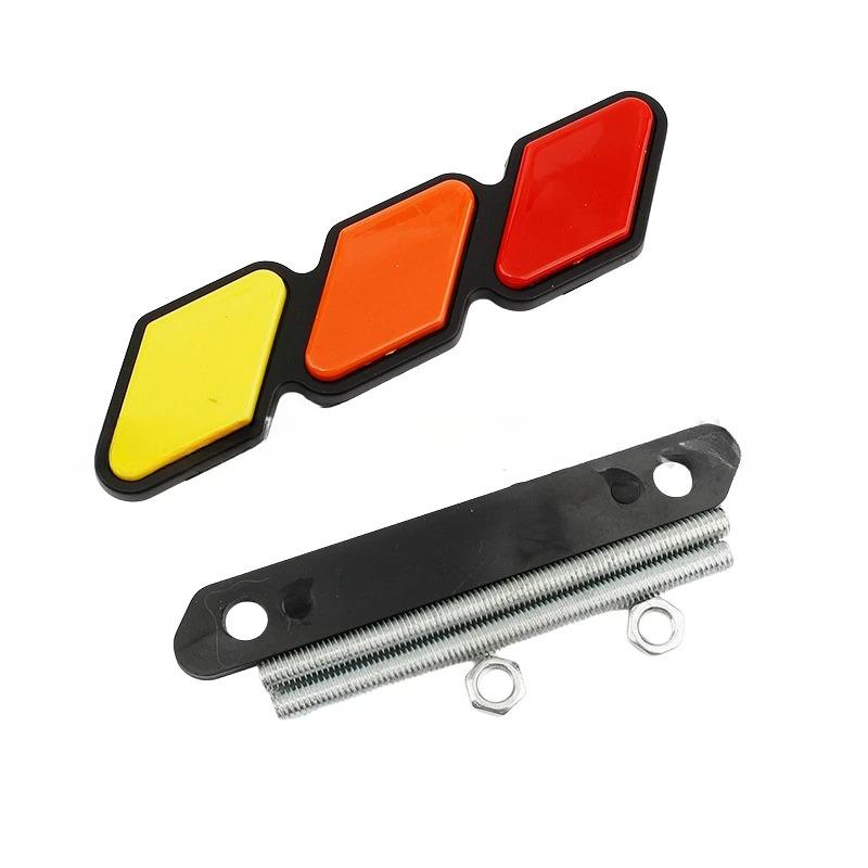 3 Colors Grille Badge Emblem Logo Car Accessories for Toyota Tacoma Tundra 4Runner TRD Highlande Rav4 CHR Strip Air Inlet Auto