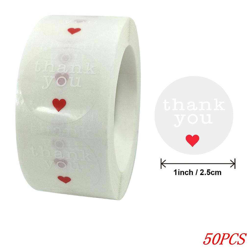 50-500pcs 1inch Clear Gold Foil Thank You Stickers for Envelope Sealing Label Stickers Pretty Things Inside for Gifts Package