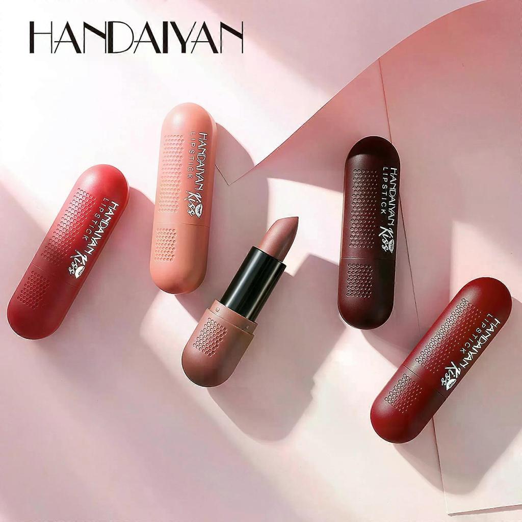 6pcs Red Velvet Matte Lipstick Set, High Pigmented Long-Lasting Waterproof Lip Stick, Moisturizing Balms, Sheer Tint, Shine & Glowy Finish,Stain Makeu