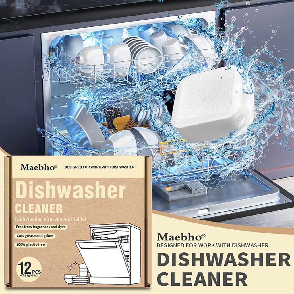 2025 Nowa Zmywarka do Naczyń Solidna Zmywarka Głębokie Czyszczenie Auto Dezynfekcja do Usuwania Tłuszczu ze Zmywarki Szybko Rozpuszczalna