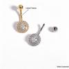 Fashionable Stainless Steel Zircon Belly Button Ring