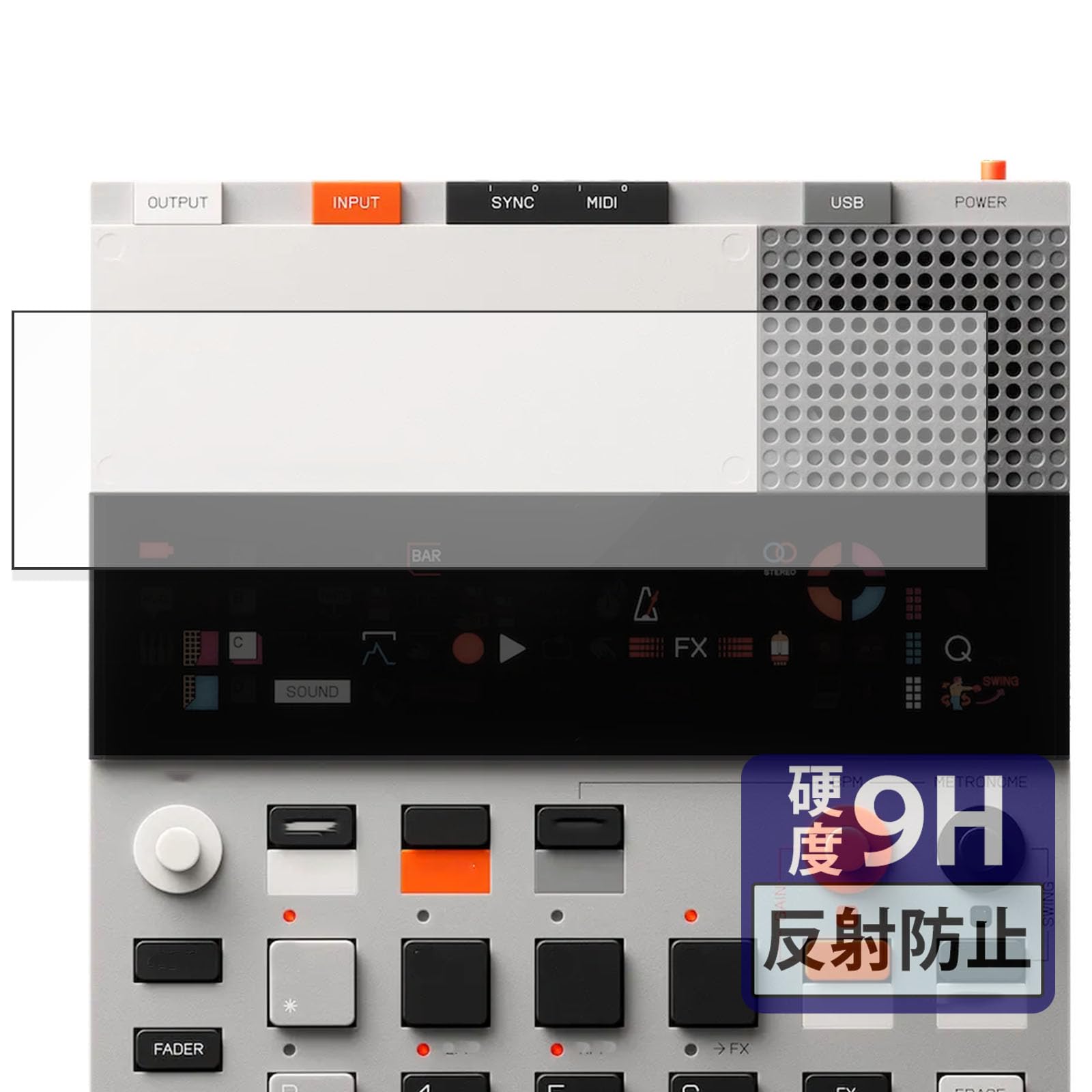 

FILMEXT Teenage Engineering Screen 9H Glass Made in Japan EP-133 K.O.II Protector, (Tempered Equivalent) Anti-Reflective,