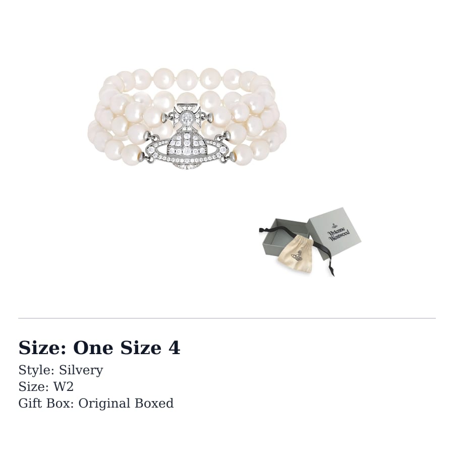 Vivienne Westwood Bracelets Women`s Silver 6103006L02P132CN