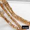 Multi-Faceted Crystal Glass Square Beads: 4/6/8mm Sugar Cubes for DIY Jewelry, Loose Beading with Holes