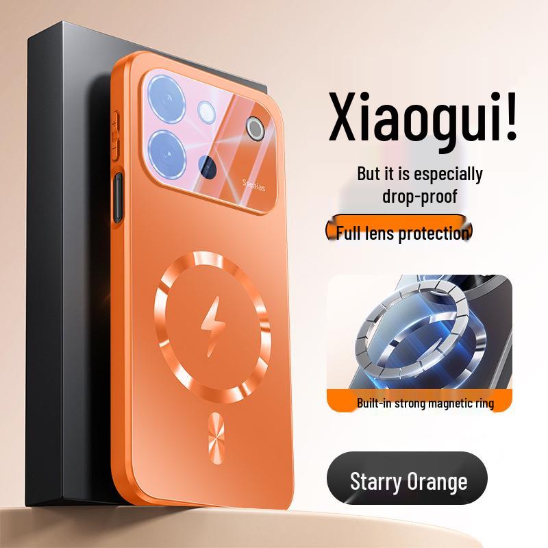 Vivo S60 Magnetic Frosted Phone Case with Built-in Lens Film & Full Coverage Drop Protection