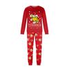 Print Cute Family Set Pajamas, Home Clothes, Family Set Long Sleeve Top Pants Set