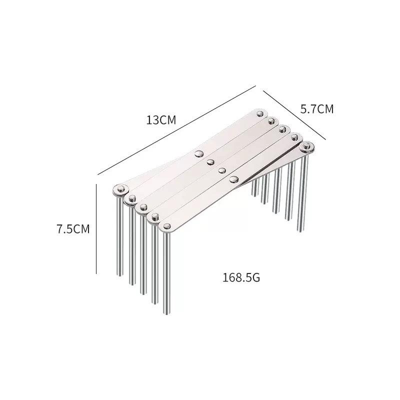 Adjustable Kitchen Rack Stainless Steel Dish Drainer Expandable Utensil Holder Pot Lid Organizer Space Saving Countertop Storage Shelf Drying Rack