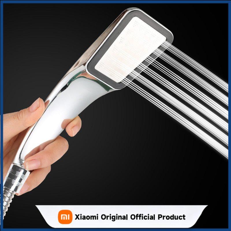 Xiaomi 300-Hole Square Hand-Held Pressurized Shower Head Shower Nozzle Bath Shower Pressurized Shower Head Water-Saving Shower Head