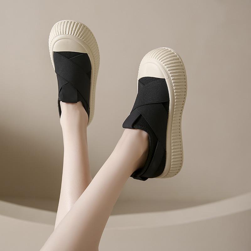 Summer new breathable little white shoes female tide student thick-soled muffin shoes casual board shoes street shot 6