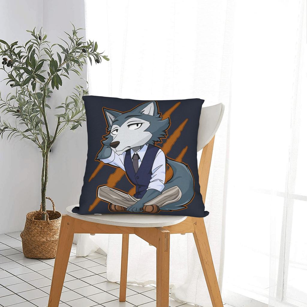 Animal Legoshi Wolf Pillow Case Graphic Pillow Cover Vintage Pillowcases For Sofa Bedroom Home Decor