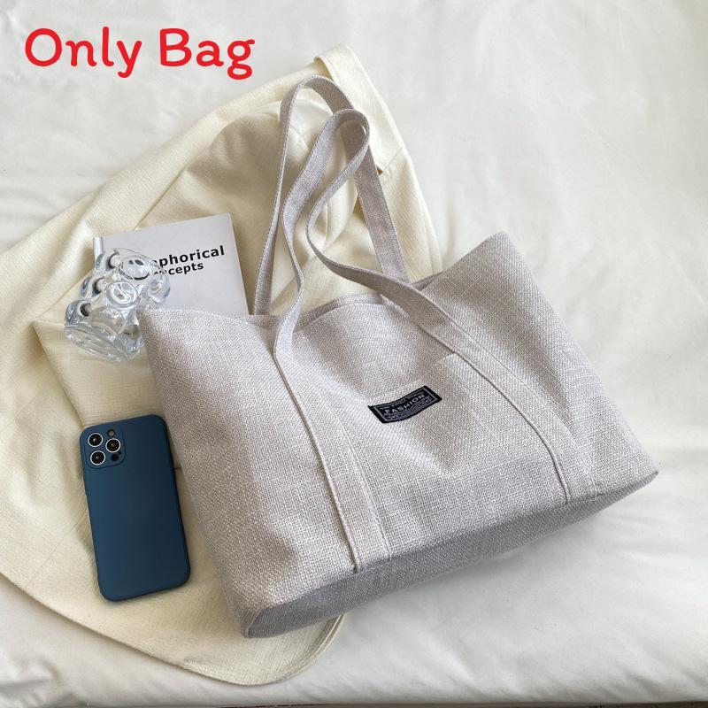 Canvas Tote Bag For Women With Zipper Closure And Internal Pockets For Casual Outings