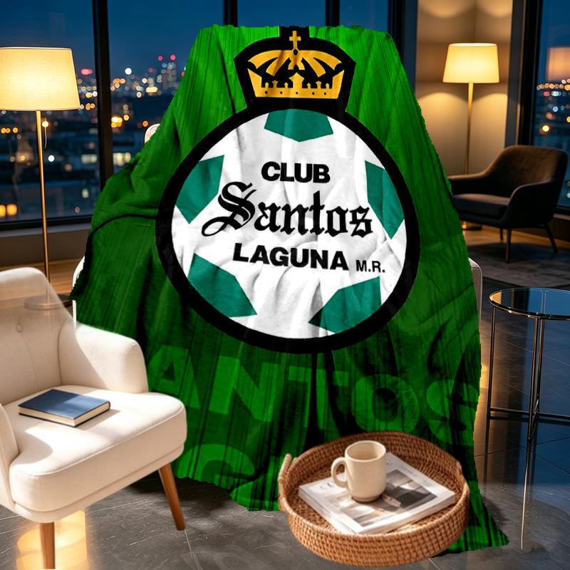 Club Santos Laguna Print Blanket - Soft & Comfortable, for Bedroom, Travel, Sofa, Home Decoration - Birthday Christmas Gift for Friend