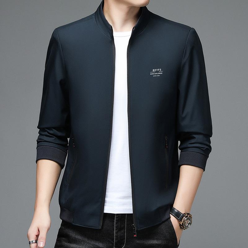 2023 Men's Spring/Autumn Business Casual Stand Collar Jacket