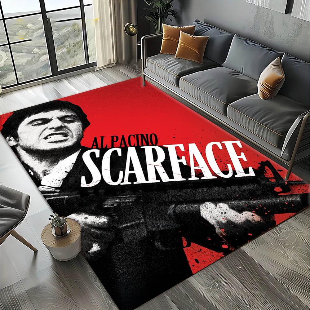 S-ScarfaceS The World is Yours Movie 3D Print Carpet Rug Art for Room Decor Home Bedroom Gifts Fans Area Rug Non-slip Floor Mat