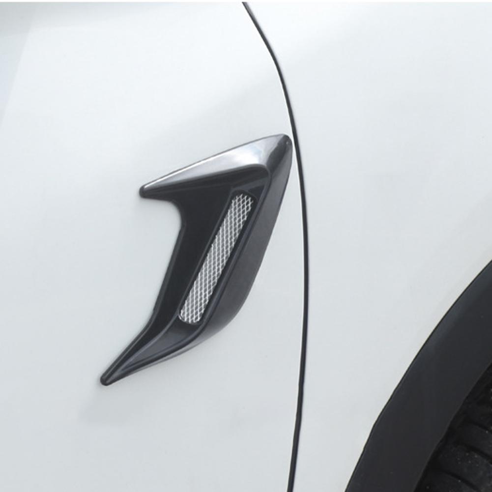 2Pcs 3D Car Side Vent Sticker Air Flow Sticker Shark Gills Side Vent Sticker Car Side Vent Sticker Deco