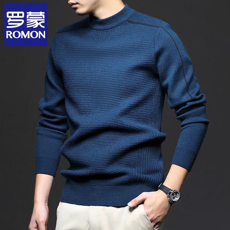 

Romon Men s Long-Sleeve Knitted Pullover Sweater 3XL