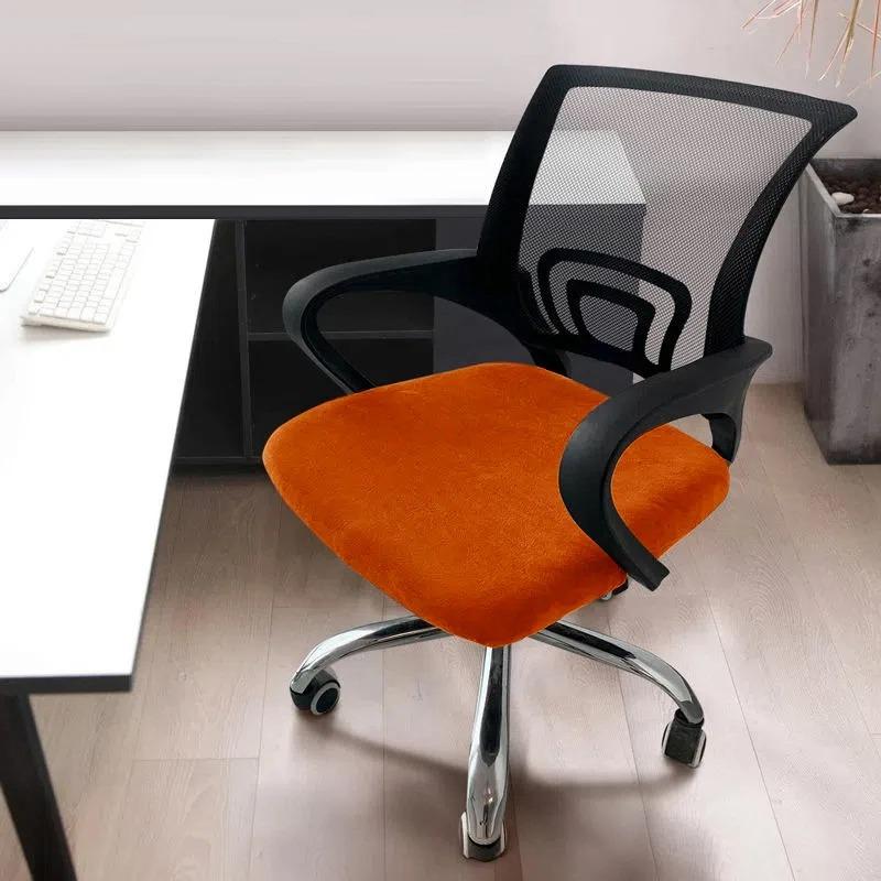 1PC Stretch Velvet Office Chair Cover Computer Swivel Seat Cover Elastic Banquet Home Universal Seat Cover Slipcovers Dust Cover