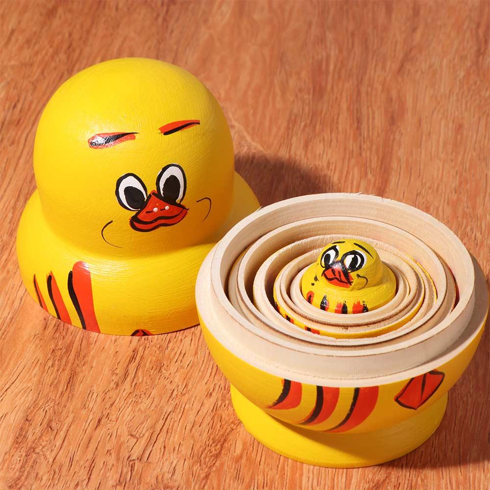 Holz Matroschka Puppen Spielzeug 10-lagig Stapelpuppen Schmuckstück Schachtelpuppen Kinderspielzeug Geschenk