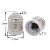 2/5 Stück AC 110V 220V E27 auf E17 Schraubstromfassung Basishalter LED-Glühbirne Halogen CFL Adapter Konverter für E27/E17
