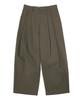 TEN PAST SEVEN Pleated Cotton Pants - Khaki