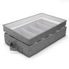 Kitchen Storage Box With Removable Cover Reinforced Handles Stackable Design For Cutlery Office Supplies Jewelry Organizing