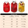 Soft Plush Dog Cloaks Chinese New Years Styles Dog Costume Outdoor Pet Jackets for Warmth and Comfort