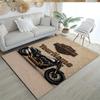 Harley-davidson Motorcycles Customizable Name Carpet Suitable for Game Room Living Rooms Study Room Dormitory Anti-slip Rug Decorate Offices