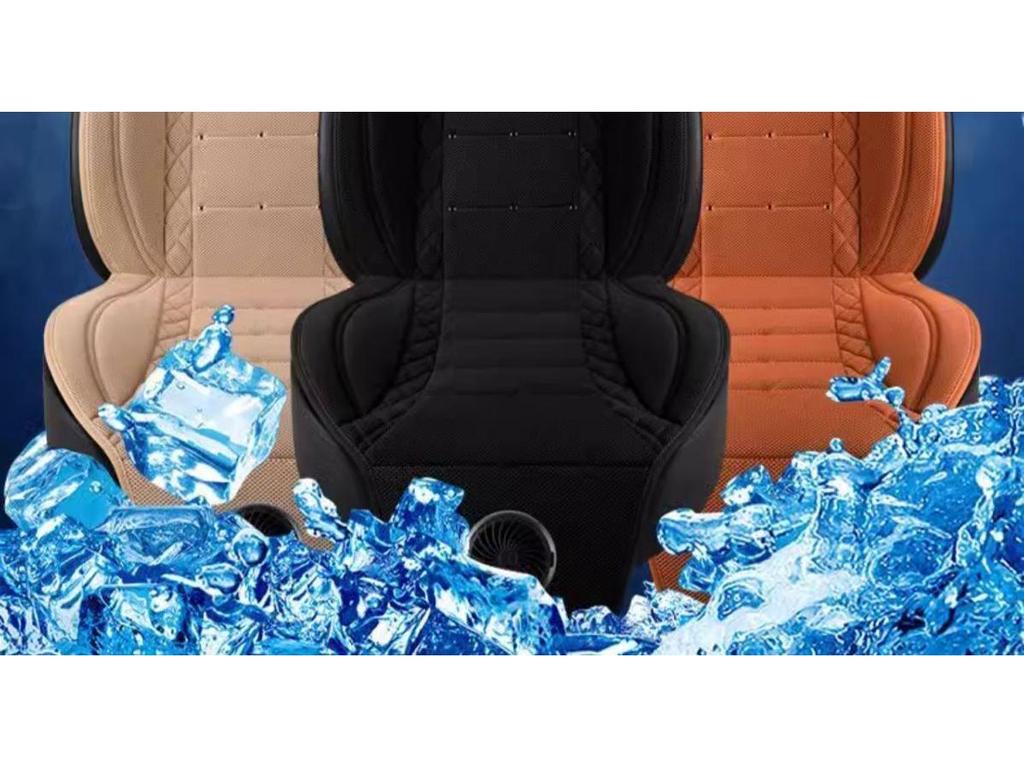 Chłodząca poduszka na siedzenie samochodowe z wentylatorem - Oddychająca letnia wentylacja do rozpraszania ciepła