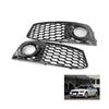 Mesh Fog Light Frame Fog Lamp Grille For A4 B8 Rs4 2009-2012 Glossy Black 8kd807682 8kd807681 Y