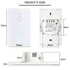 120 US standard WiFi switch, single fire and zero fire universal, graffiti smart APP mobile phone control light switch