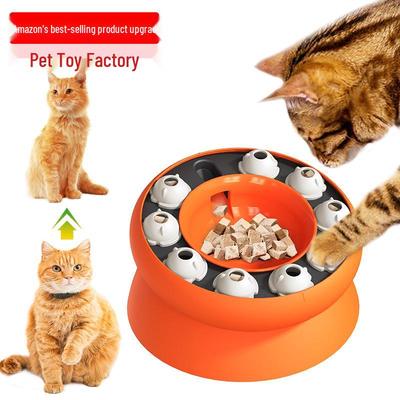 Cat Bowl Toy: Rotating Puzzle Feeder & Kitten Roulette