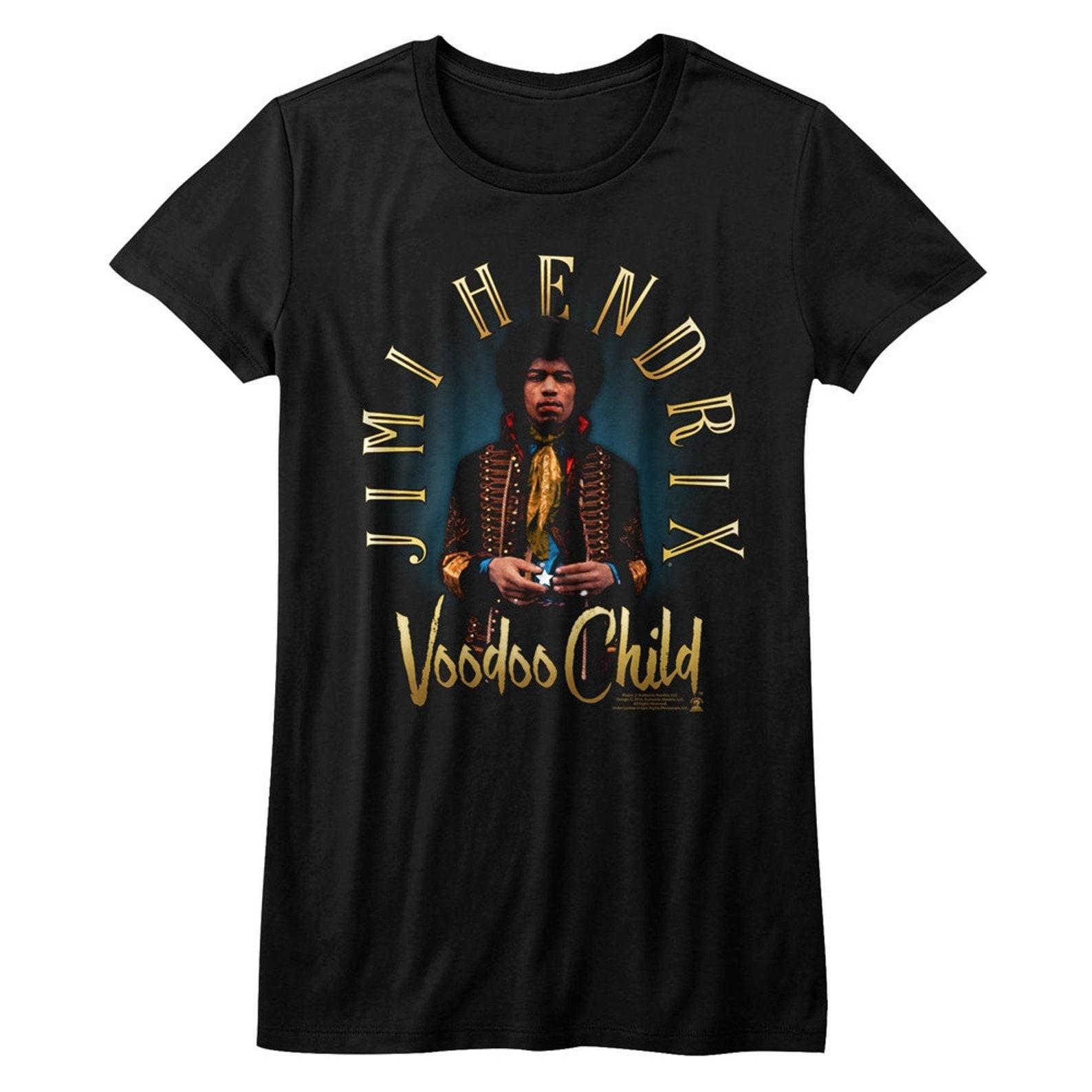 Jimi Hendrix Newdoo Child Black Junior Women s T-Shirt 4XL