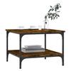 Coffee Table Smoked Oak 55x55x40 Cm Engineered Wood