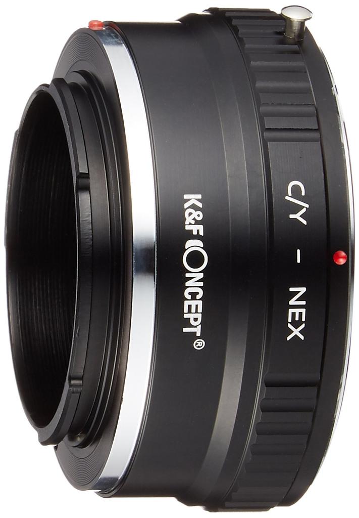 Adaptér pro uchycení objektivu Concept, bajonet Contax, objektiv s bajonetem Sony E, K&F KF-CYE (Konverze Yashica)