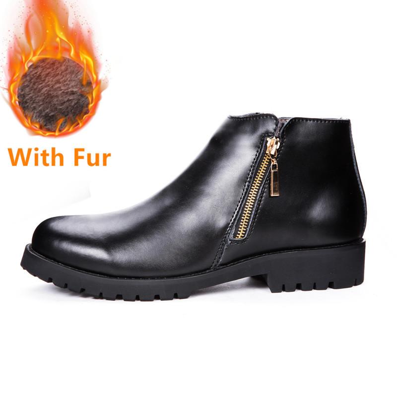 Genuine Leather Classic Male Ankle Boots 2024 High Quality Desert Boots Side Zipper All-match Motorcycle Boots