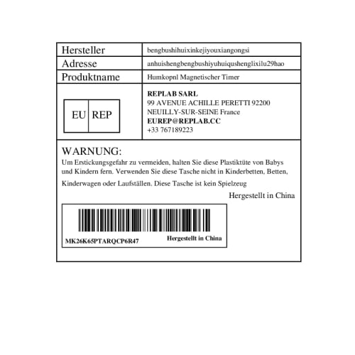 Humkopnl Magnetic Timer with Large Display, Countdown Function, and Magnetic Back | Portable Egg Timer/Stopwatch with Bracket for Cooking, Exercise, a