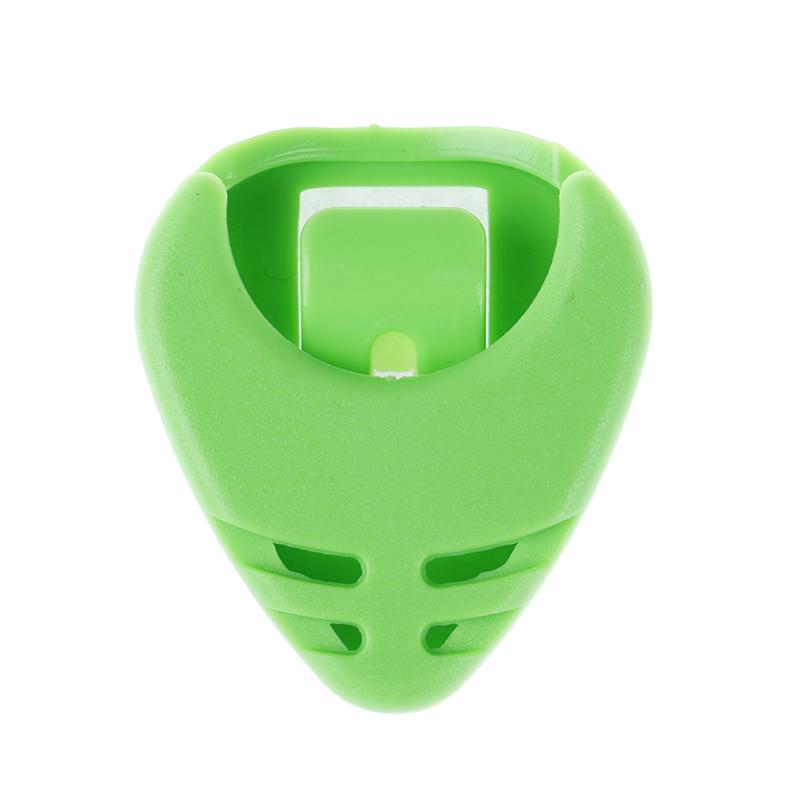 1/5 sztuk Plactic Guitar Pick Plectrum Holder Case Box Części w kształcie serca