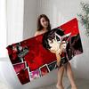Hot Video Game P-Persona 5 Anime Beach Swimming Towel Soft Absorbent Washcloth Children's Gifts for Kids Travel Camping Gym